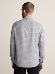 Navy Blue Signature Long Sleeve Check Shirt - Image 3 of 8