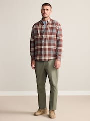 Chocolate Brown Signature Long Sleeve Check Shirt - Image 2 of 10