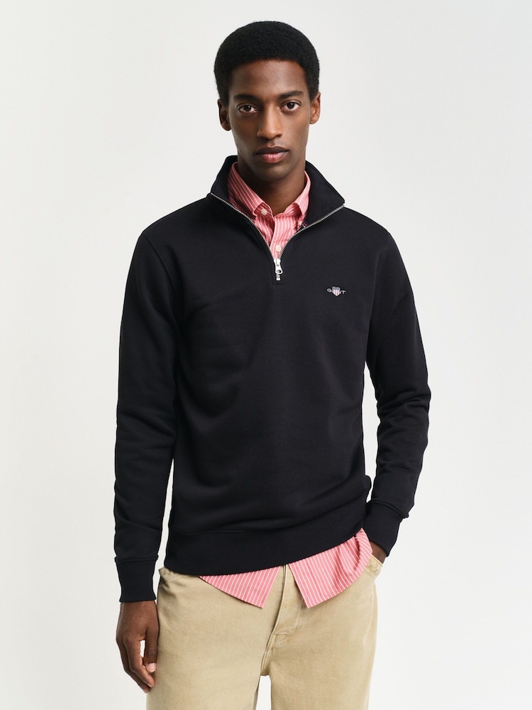 GANT Black 100% Cotton Jumper - Image 1 of 5