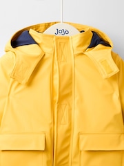 JoJo Maman Bébé Yellow 3-In-1 Waterproof Jacket - Image 9 of 13