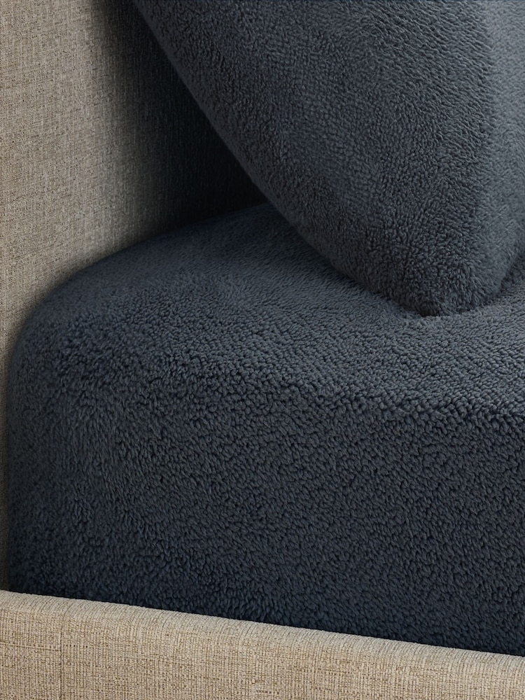 Charcoal Grey Teddy Fleece Extra Deep Fitted Deep Fitted Sheet - Image 2 of 2 Charcoal Grey Teddy Fleece Extra Deep Fitted Deep Fitted Sheet - Image 2 of 2
