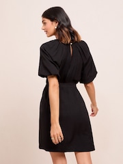 Friends Like These Black Puff Sleeve Raglan Mini Dress - Image 4 of 4