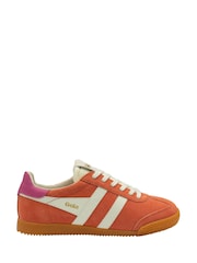 Gola Hot Coral Off White Fuschia Womens Elan Trainers - Image 2 of 5