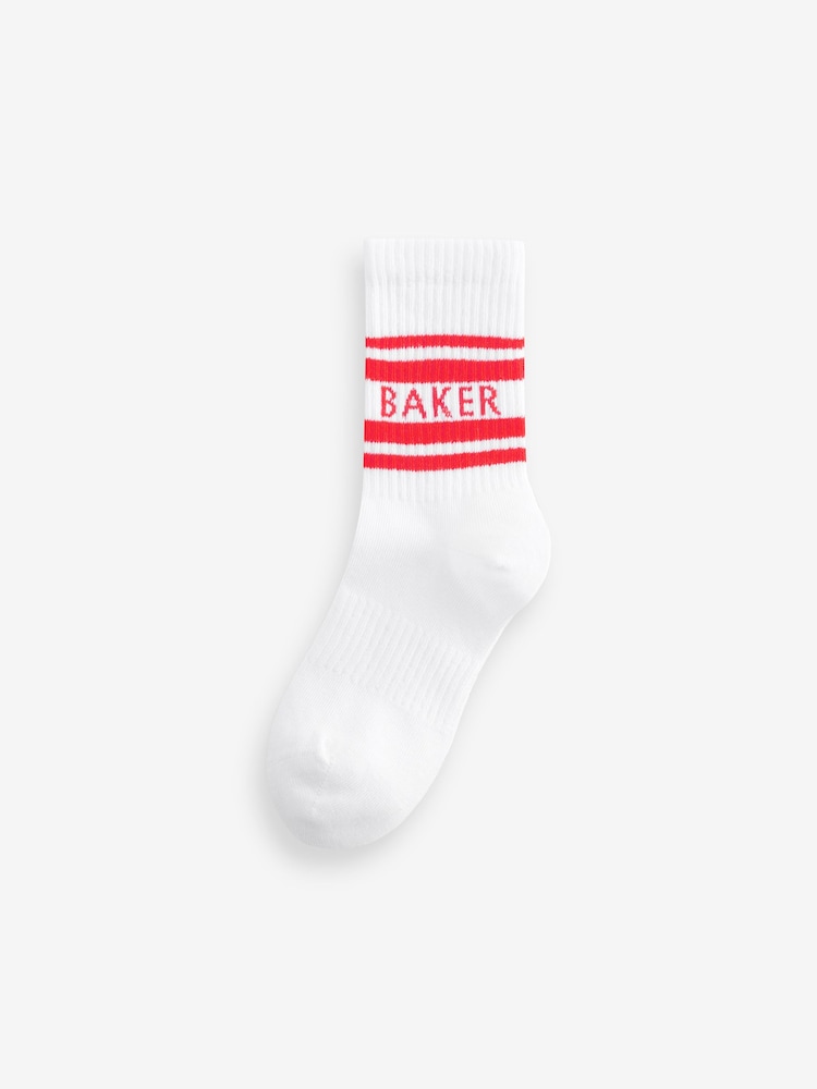 Bele črtaste multi - Komplet 5 parov fantovskih nogavic Baker by Ted Baker - Slika 2 iz 8
