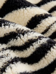 Black/White Zebra Print Half Zip Fleece (3mths-7yrs) - Image 7 of 8