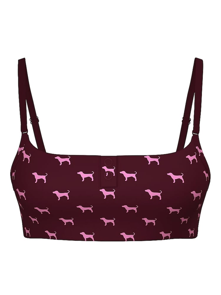Victoria's Secret PINK Purple Rose Scoop Rib Scoop Bralette - Image 3 of 3