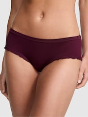 Victoria's Secret PINK Purple Rose Hipster Seamless Lettuce Edge Knickers - Image 1 of 3