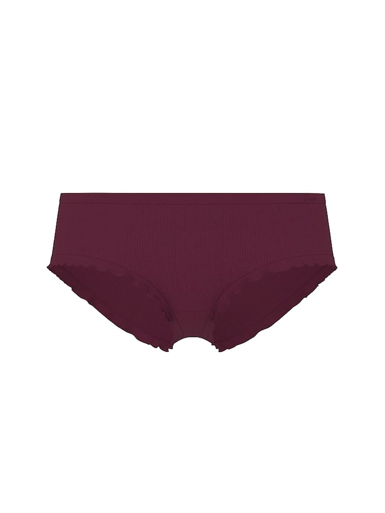 Victoria's Secret PINK Purple Rose Hipster Seamless Lettuce Edge Knickers - Image 3 of 3