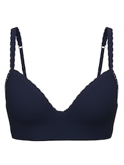 Victoria's Secret PINK Navy Blue Non Wired Push Up Non Wired Seamless Rib Push Up Bra - Image 3 of 3