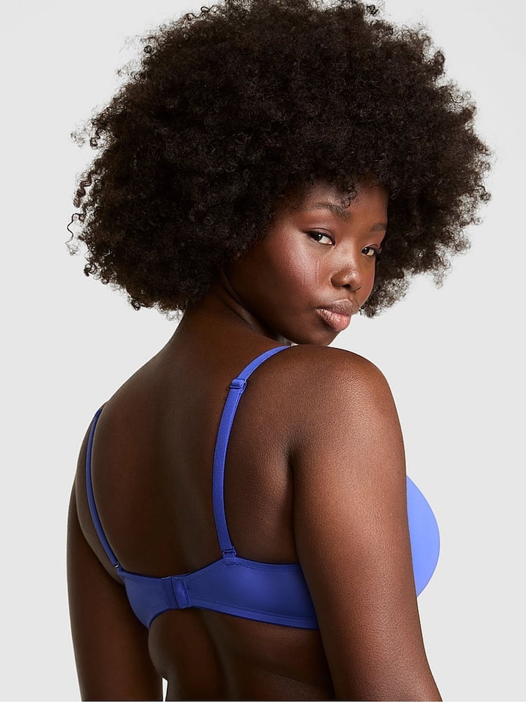 Victoria's Secret PINK Ultra Marine Blue Non Wired Push Up Bra - Image 2 of 3
