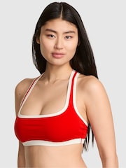 Victoria's Secret PINK Bright Vermillion Red Cotton Bralette - Image 1 of 2