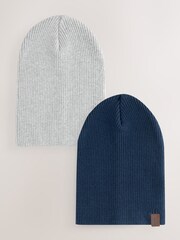 Mornarsko modra/siva - Beanies 2 Pack (3mths-10yrs) - Slika 1 iz 5