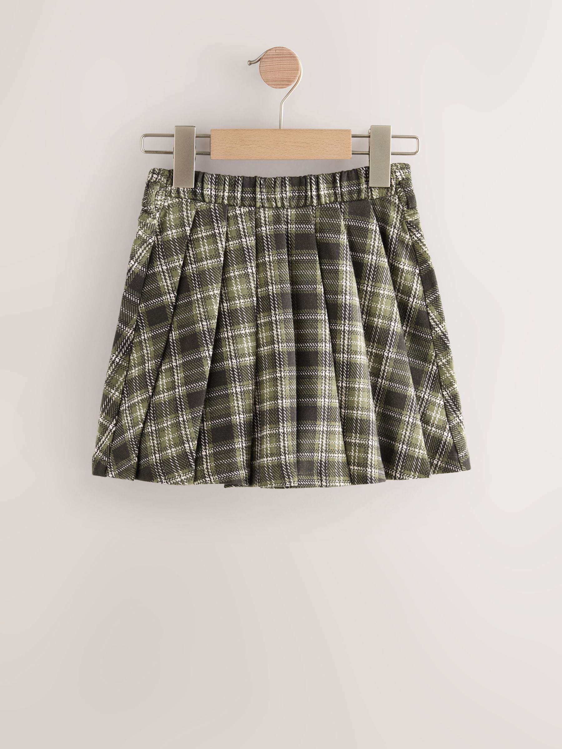 Buy Green Check Pleated Skirt (3-16yrs) from Next South Africa