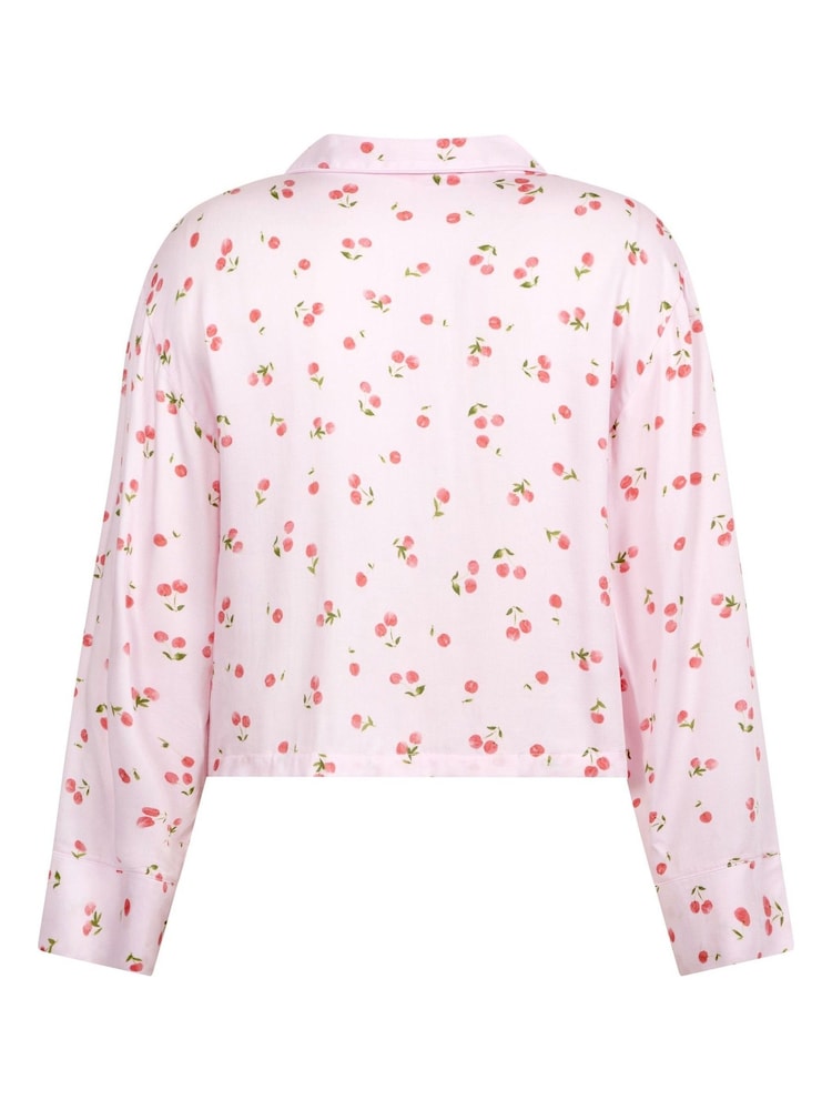 Hunkemoller Pink Satin Long Sleeved Pyjamas Top - Image 6 of 6 Hunkemoller Pink Satin Long Sleeved Pyjamas Top - Image 6 of 6