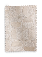 Natural Cosy Jacquard Lined Eyelet Curtains - Image 5 of 5
