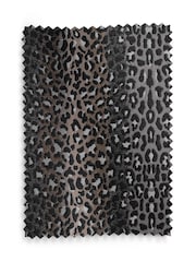 Leopard Animal Print Jacquard Pencil Pleat Lined Curtains - Bild 5 von 5