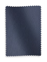 Navy Blue Crinkle Faux Silk Lined Curtains - Image 5 of 5