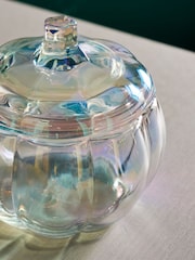 Clear Glass Pumpkin Trinket Pot - Image 4 of 6