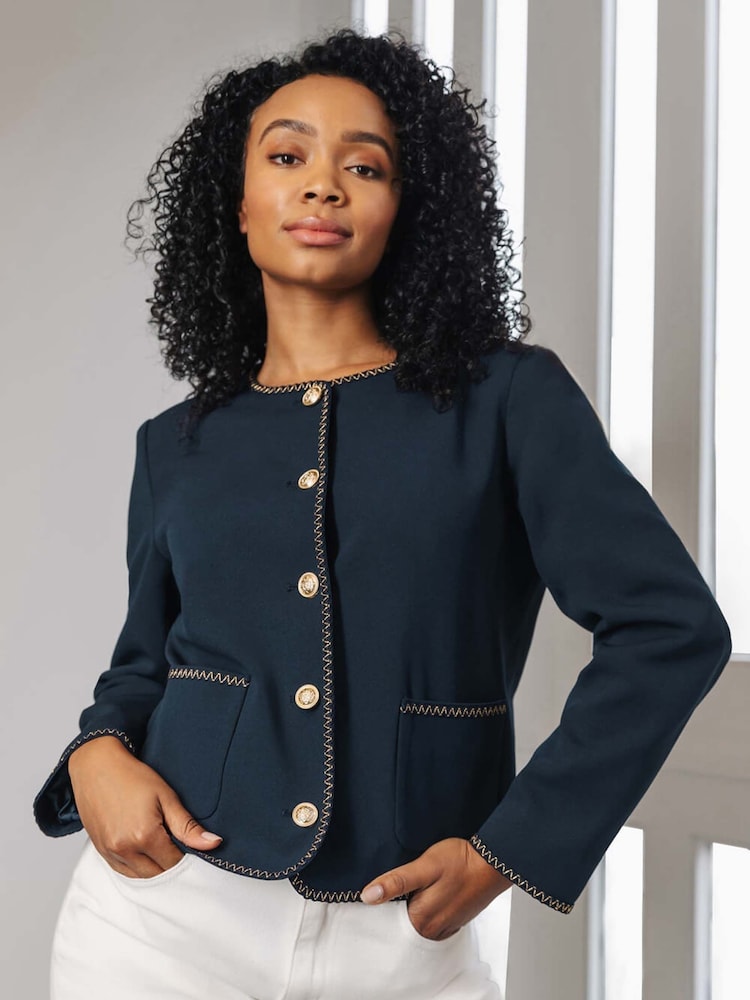 Azul - Chaqueta de botones Petite de Roman - Imagen 2 de 2 Azul - Chaqueta de botones Petite de Roman - Imagen 2 de 2