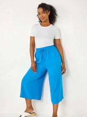 Roman Blue Petite Elasticated Waist Culottes - Image 1 of 5