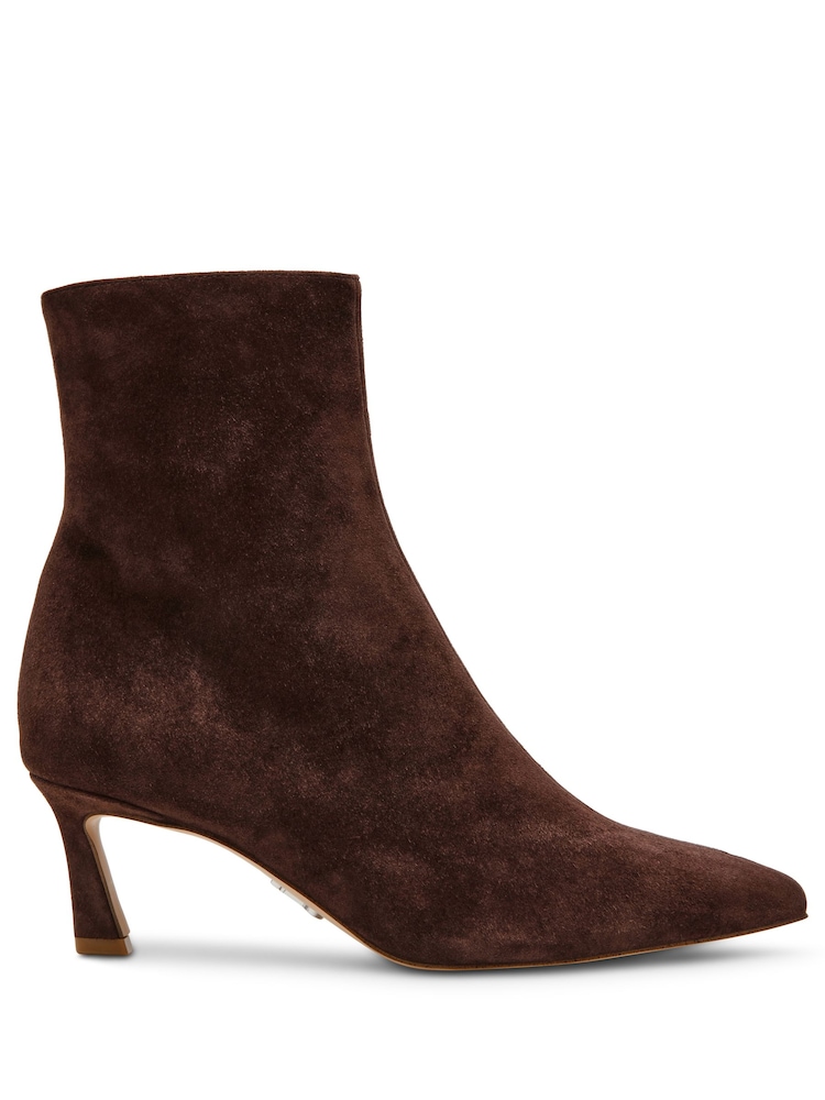 Steve Madden Lulah Leather Ankle Brown Boots - Image 1 of 4 Steve Madden Lulah Leather Ankle Brown Boots - Image 1 of 4