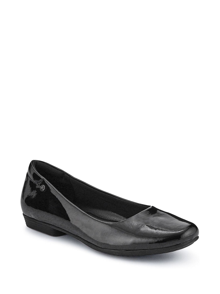 Pavers Black Dark Pavers Pointed Toe Ballet Black Flats - Image 2 of 5