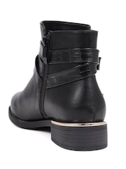 Pavers Black Embellished Ankle Boots - Image 4 of 5