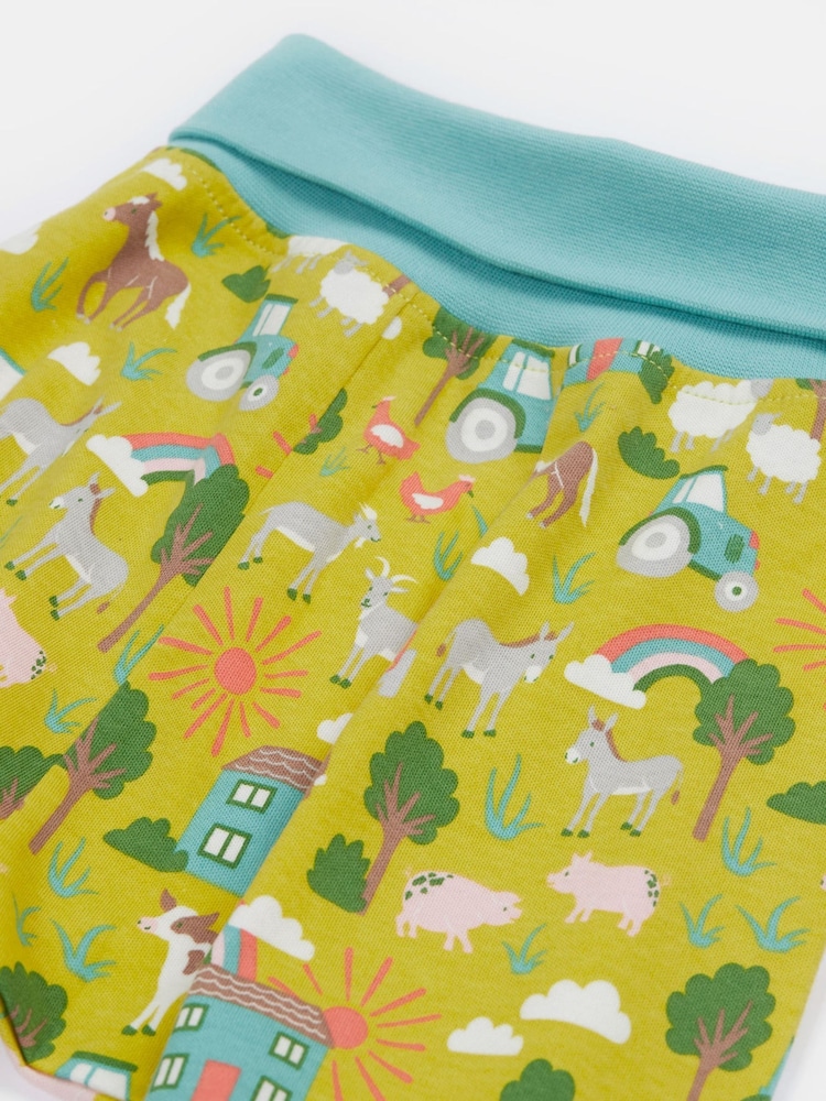 Zelena lahka - Frugi modra Dinosaur lahke hlače za prosti čas - Otroške hlače - Slika 2 iz 4 Zelena lahka - Frugi modra Dinosaur lahke hlače za prosti čas - Otroške hlače - Slika 2 iz 4