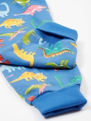 Frugi Blue Dinosaur All-in-One Big Snuggle Suit - Image 4 of 5