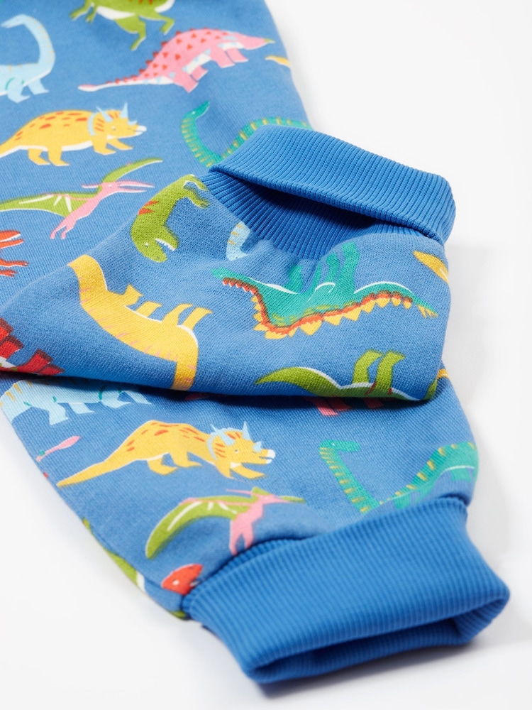 Frugi Blue Dinosaur All-in-One Big Snuggle Suit - Image 4 of 5