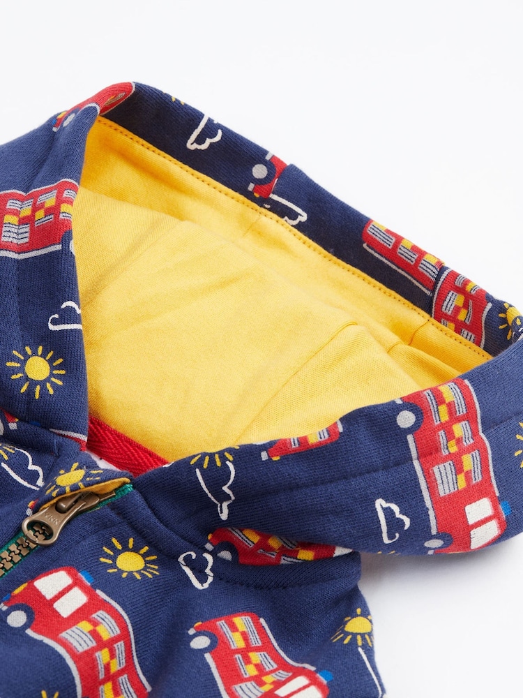 Frugi Navy Fire Engine Sleepsuit - Baby Sleepwear - Image 2 of 4