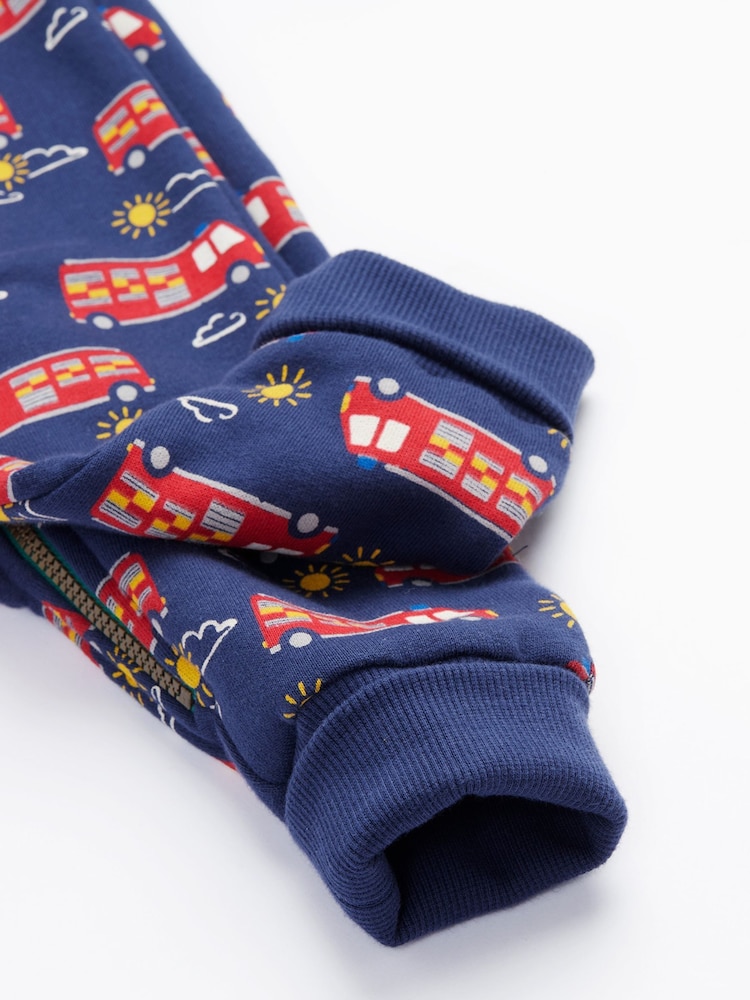 Frugi Navy Fire Engine Sleepsuit - Baby Sleepwear - Image 4 of 4