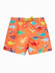 Frugi Orange Dinosaur Board Shorts - Moda baño - Imagen 1 de 4