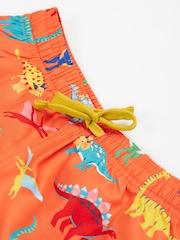 Frugi Orange Dinosaur Board Shorts - Moda baño - Imagen 2 de 4