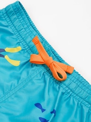 Frugi Blue Polkerris Board Swimwear Shorts - Image 2 of 4