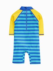 Frugi Blue Dinosaur Little Sun Safe Suit - Swimwear - Image 2 of 4