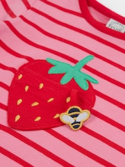 Frugi Pink Strawberry Outfit - Kids' Clothing Set - Image 2 of 5