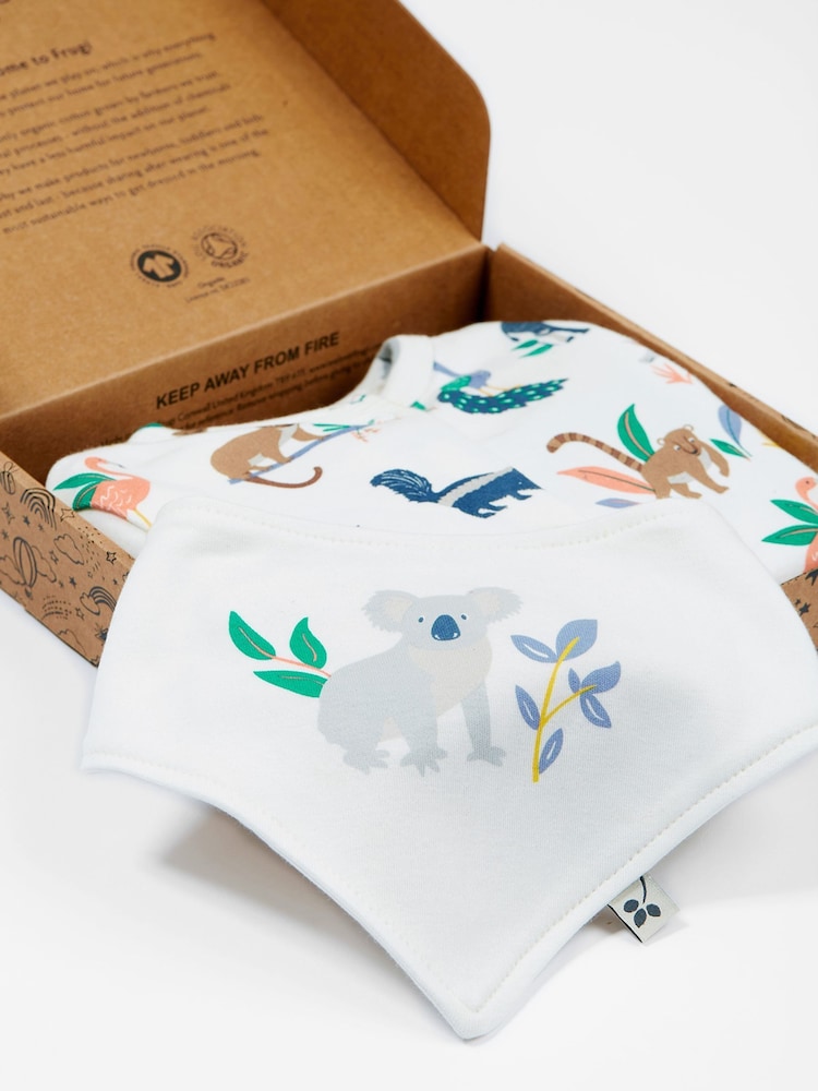 Frugi Wild Life White Gift Set - Image 2 of 4 Frugi Wild Life White Gift Set - Image 2 of 4