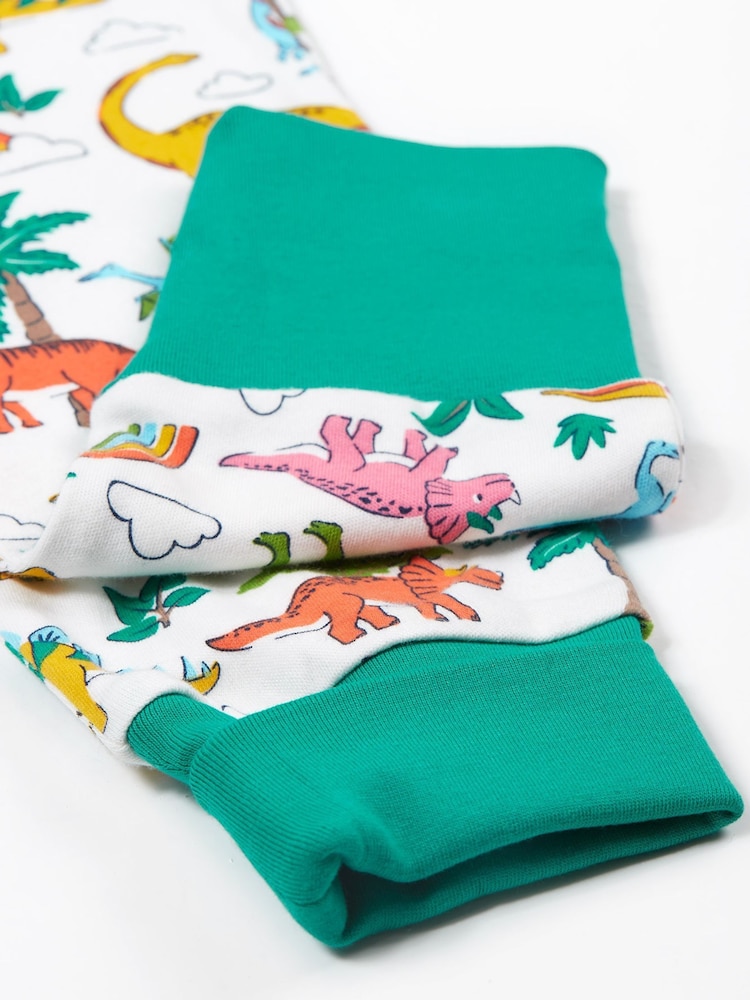 Blanco - Frugi White Dinosaur Pyjamas - Imagen 4 de 4