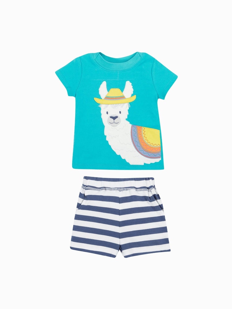 Frugi Baby Blue Easy On Outfit - Image 1 of 4