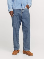 JACK & JONES Blue Alex Baggy Fit Jeans - Image 1 of 9