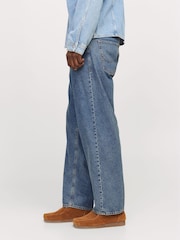 JACK & JONES Blue Alex Baggy Fit Jeans - Image 4 of 9