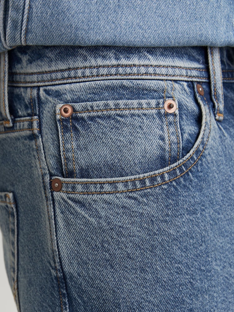JACK & JONES Blue Alex Baggy Fit Jeans - Image 9 of 9 JACK & JONES Blue Alex Baggy Fit Jeans - Image 9 of 9