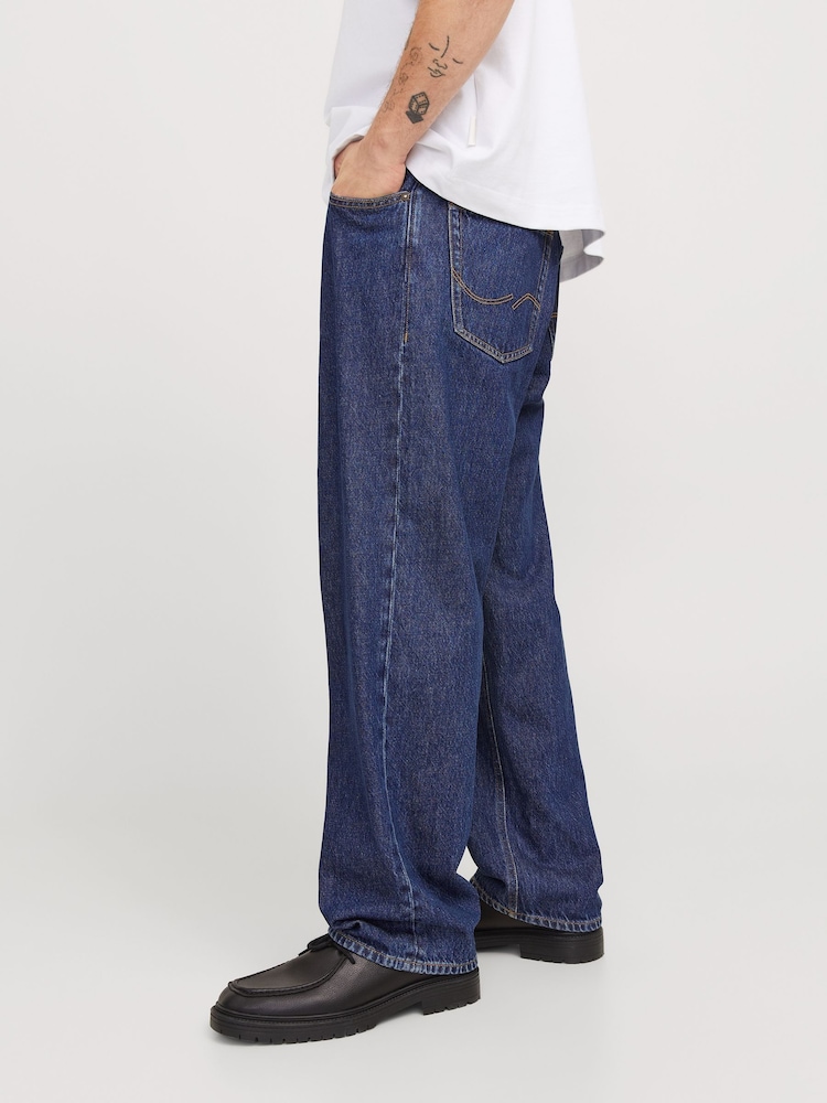 JACK & JONES Blue Alex Baggy Fit Jeans - Image 2 of 8