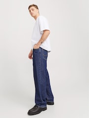 JACK & JONES Blue Alex Baggy Fit Jeans - Image 4 of 8