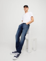 JACK & JONES Light Blue Mike Tapered Fit Jeans - Image 4 of 10