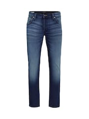 JACK & JONES Light Blue Mike Tapered Fit Jeans - Image 6 of 10