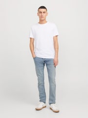 JACK & JONES Blue Glenn Slim Fit Jeans - Image 3 of 9