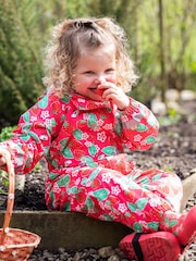 Frugi Pink Strawberry Waterproof All-in-One - Image 1 of 6