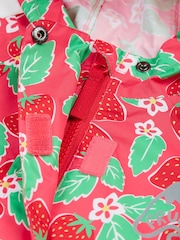 Frugi Pink Strawberry Waterproof All-in-One - Image 5 of 6